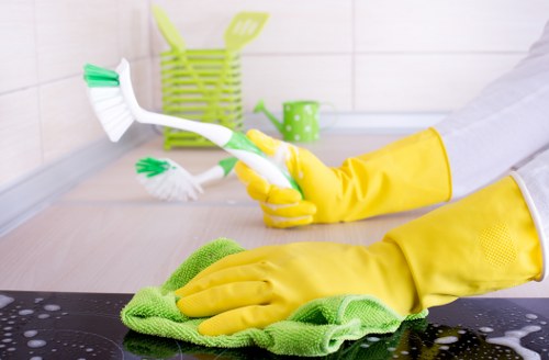 Safety-focused carpet cleaning process in a Rotherhithe property