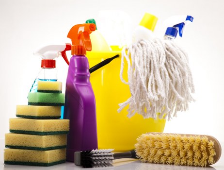 Local sofa cleaning process for fabric and leather upholstery